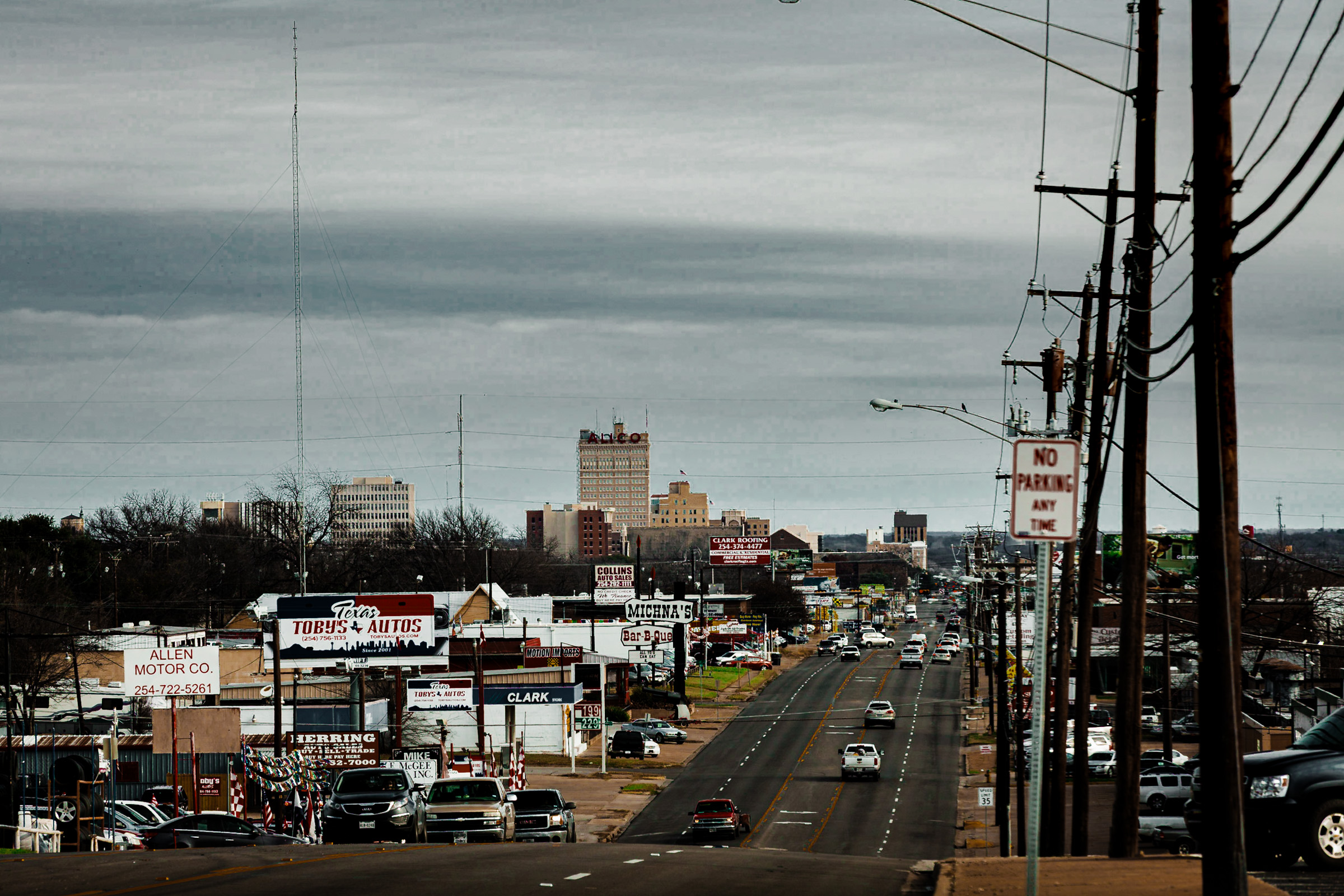 Franklin Street looking toward downtown Waco