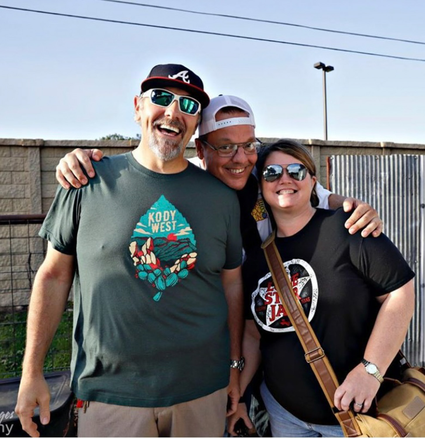 Friends gathered together through years of live music and shared experiences
