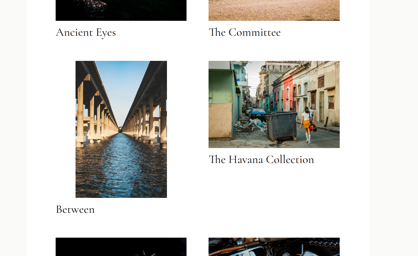The Crackers and Cucumbers Gallery showing individual artwork and curated collections