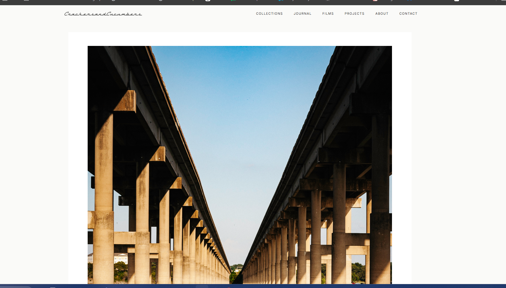 The portrait photograph Between displayed too large during website development
